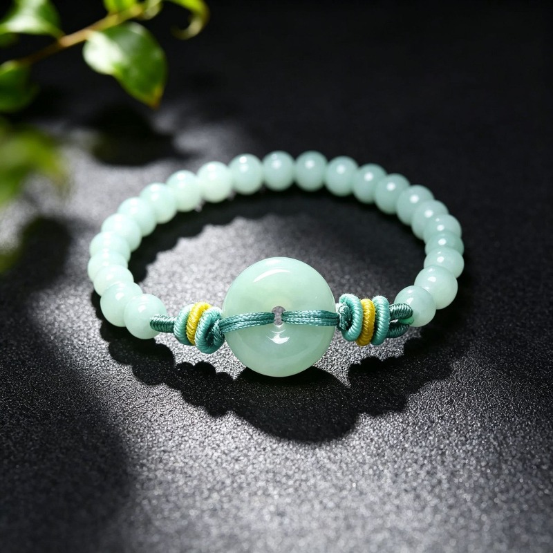 Necklaces - Natural Real Emerald Blue Water Peace