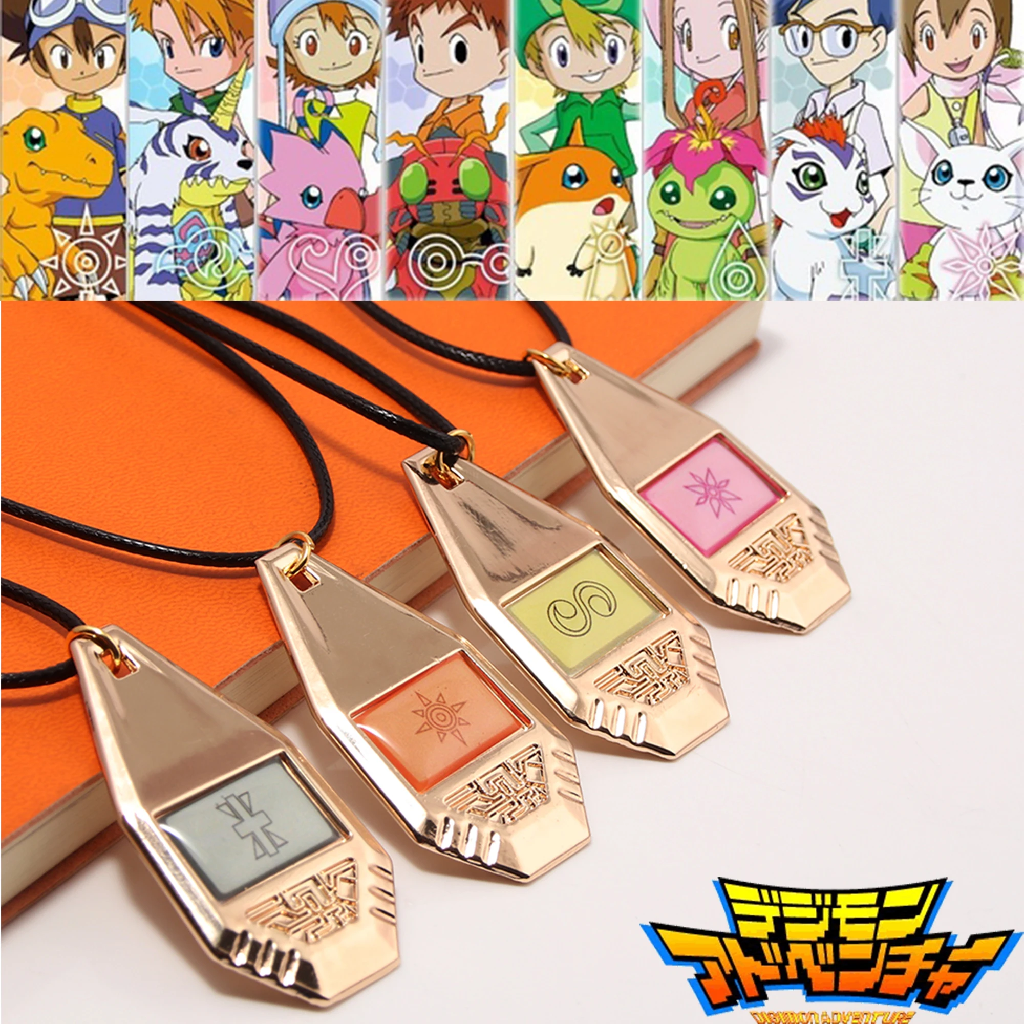Anime Pendant Necklace - Digimon Adventure Necklace Jewelry Cosplay Digvice
