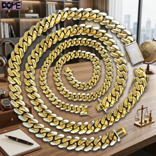 Cuban Link Chain 12Mm - 8-12mm 925 Silver Gold Plated Cuban