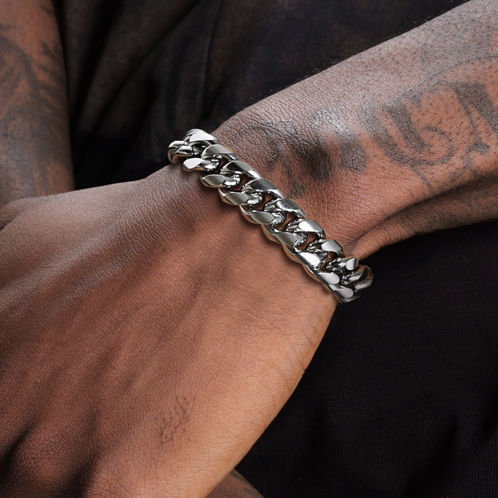 Cuban Link Chain 12Mm - 6-12MM Cuban Chain Mens Bracelet,Waterproof Stainless