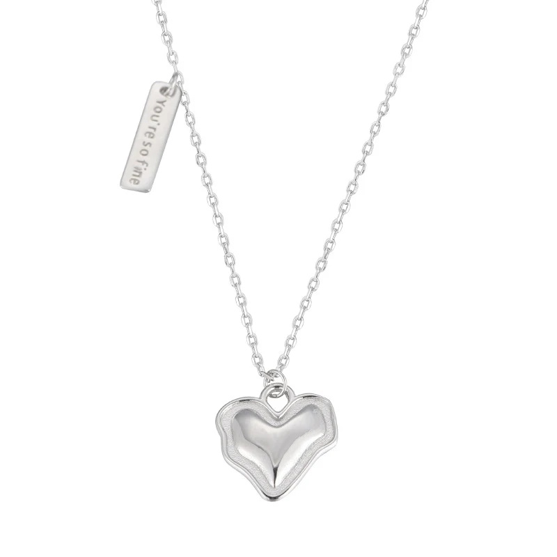 Layered Pendant Necklace Aesthetic - Bestselling Charm Necklace Irregular Wavy Edge