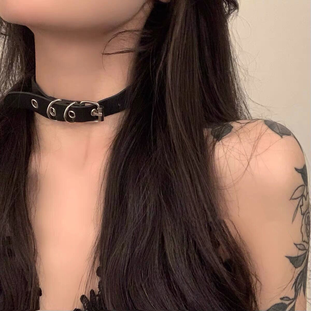 Necklaces - Hyunya's versatile flat buckle belt style