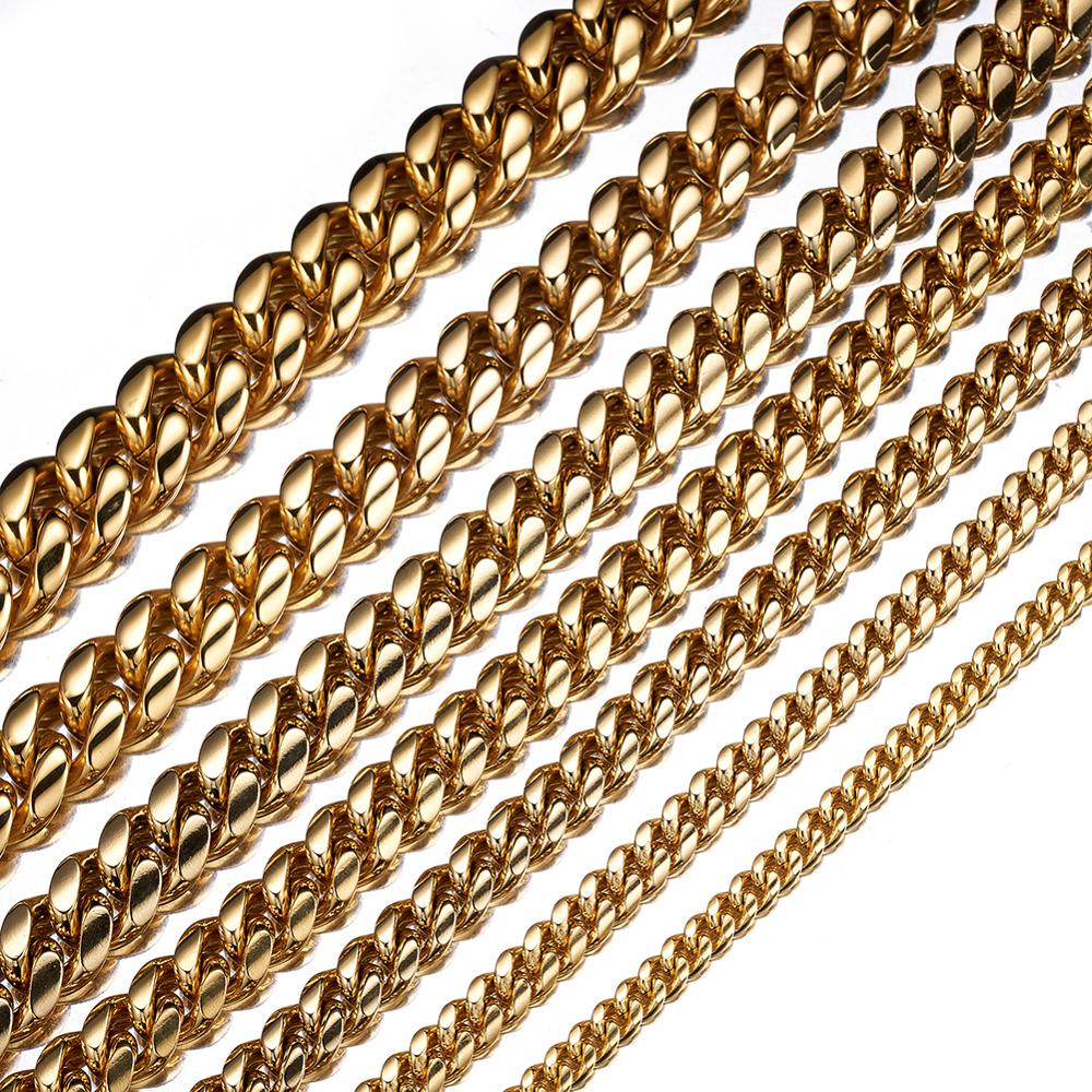 TOPGRILLZ Stainless Steel Gold - Cuban Link Chain 12Mm review and price