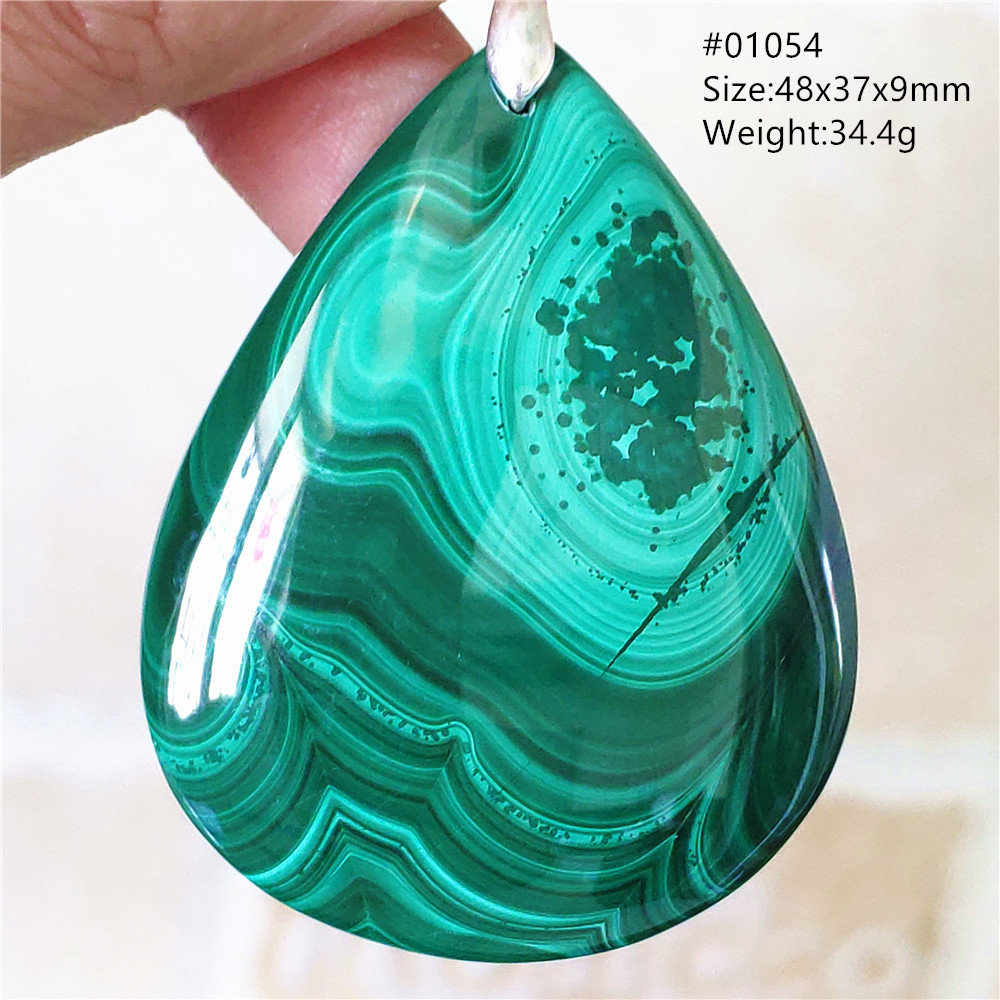 Natural Green Malachite Chryso - 925 Sterling Silver Chain Necklace Men review and price