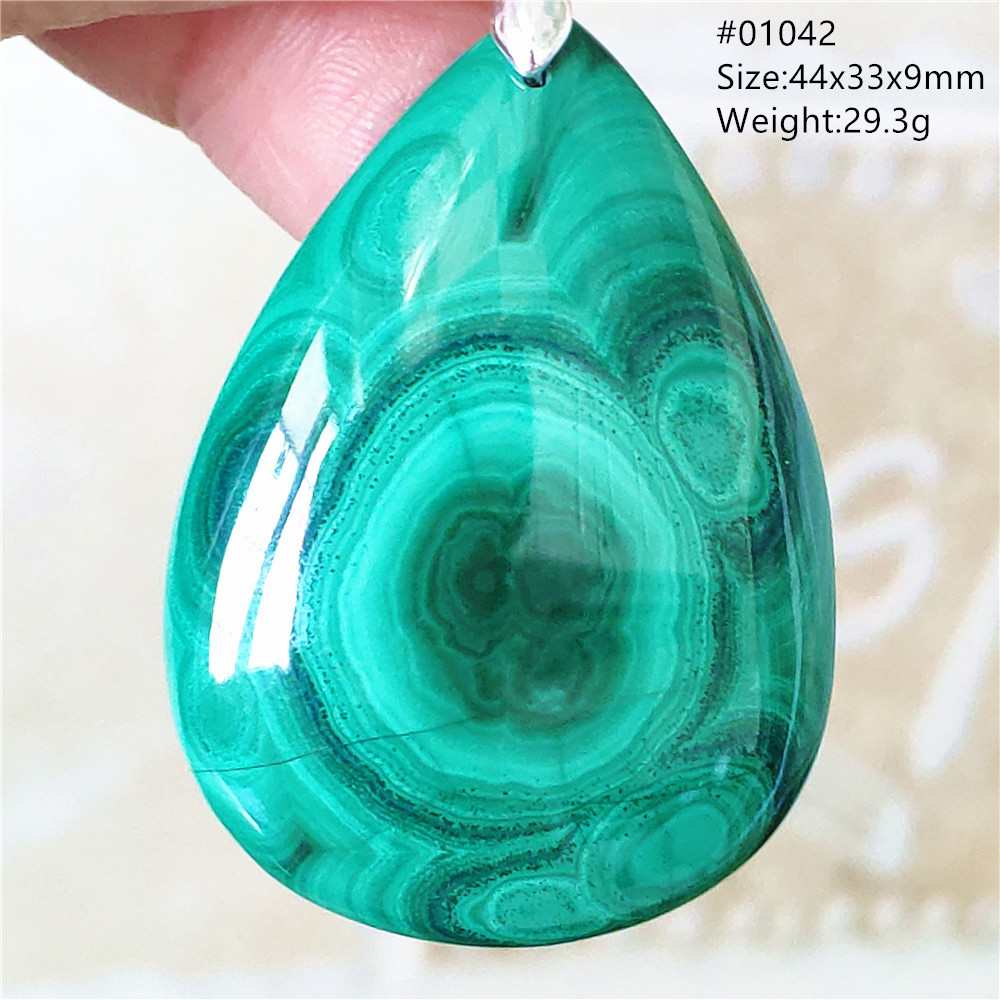 Natural Green Malachite Chryso - 925 Sterling Silver Chain Necklace Men review and price