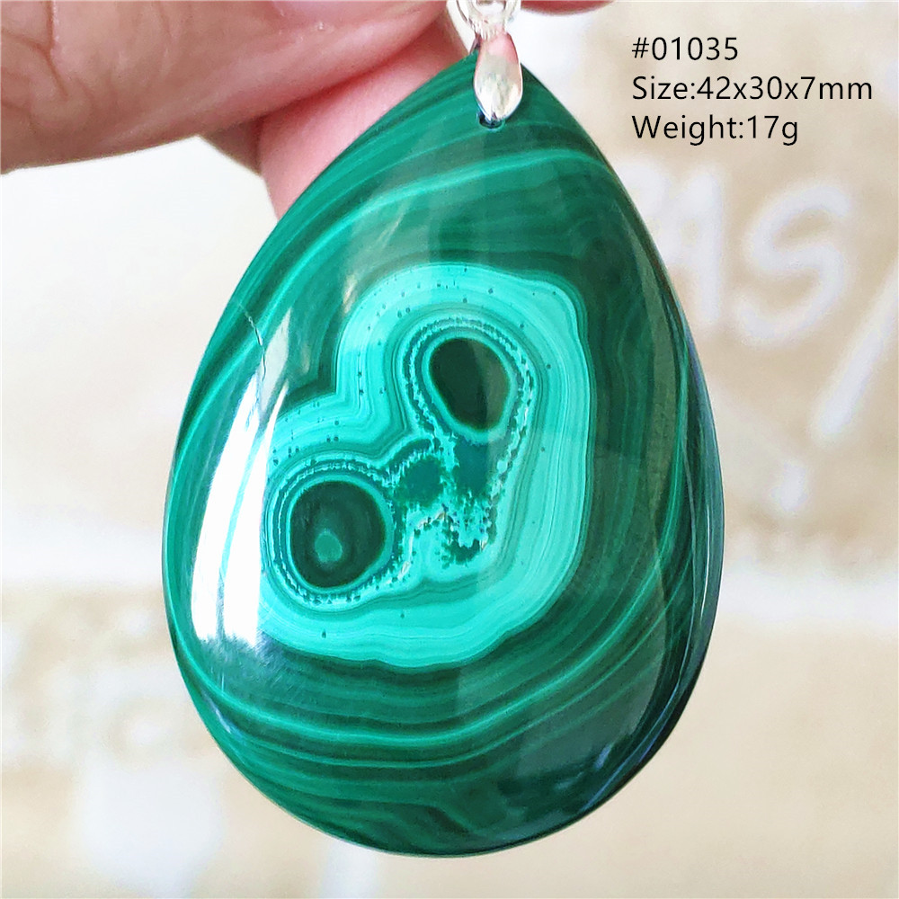 Natural Green Malachite Chryso - 925 Sterling Silver Chain Necklace Men review and price