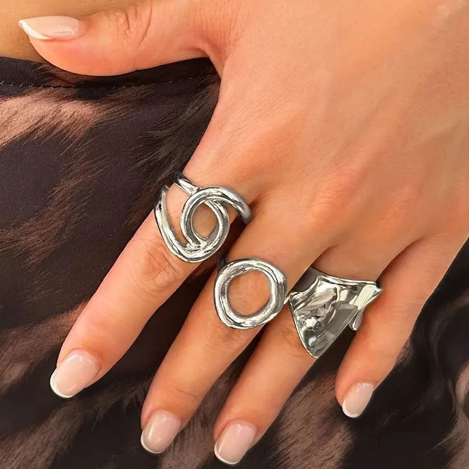 DIEZI 3pcs/set New Punk Fashio - Vintage Punk Knuckle Rings Set review and price