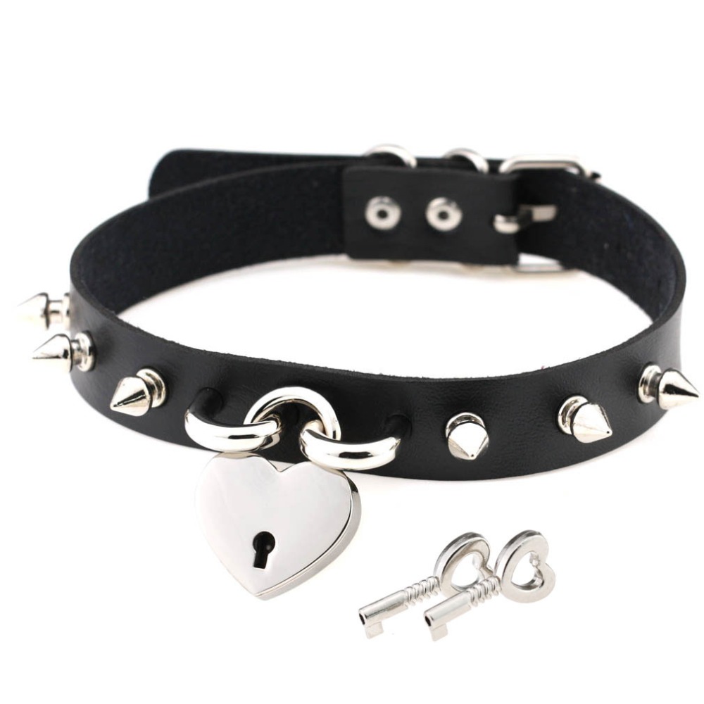 Punk Spike Choker Necklaces fo - Goth Punk Spike Choker review and price