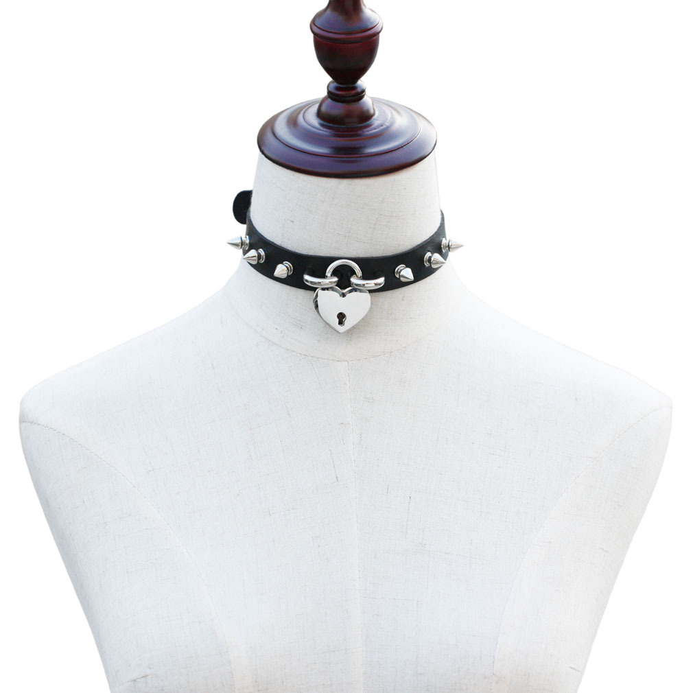 Punk Spike Choker Necklaces fo - Goth Punk Spike Choker review and price