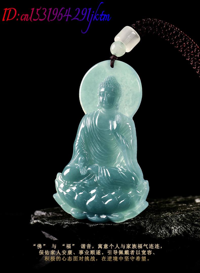 Natural Burmese Jadeite Buddha - Necklaces review and price