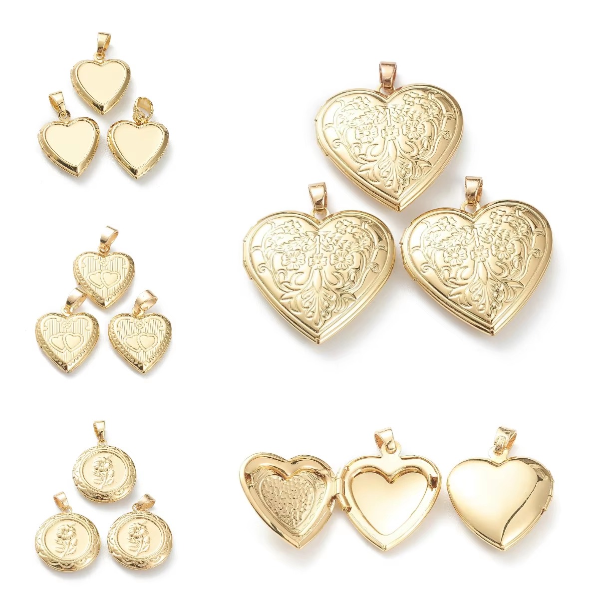 10pcs Heart Photo Locket Penda - Heart Locket Necklace Photo review and price
