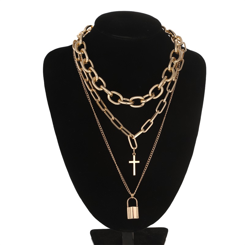 FNQUFUJ Layered grunge aesthet - Layered Pendant Necklace Aesthetic review and price