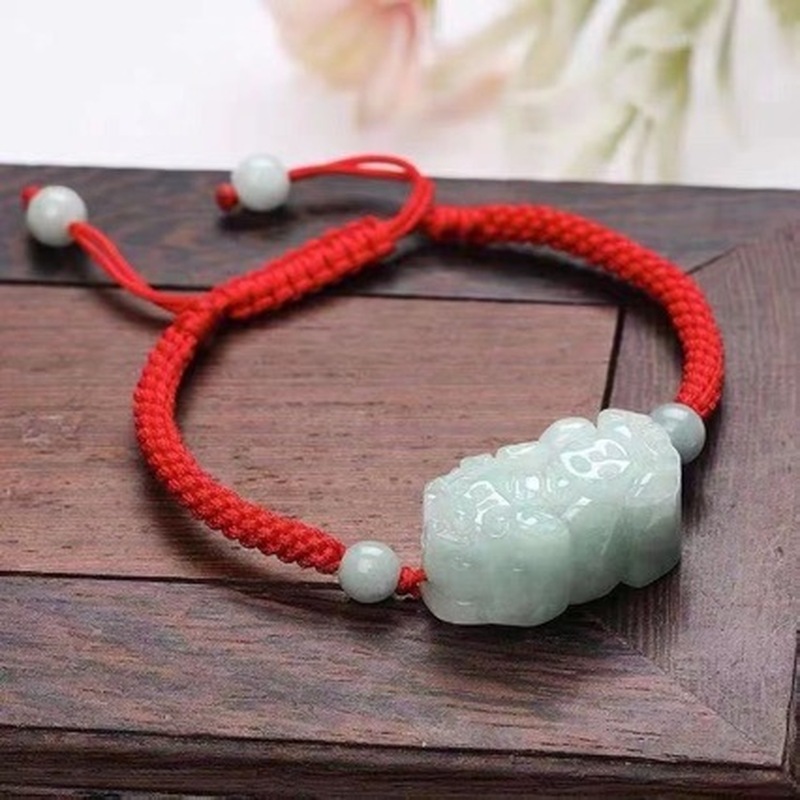 Natural Jadeite A-grade Pixiu  - Bracelets review and price