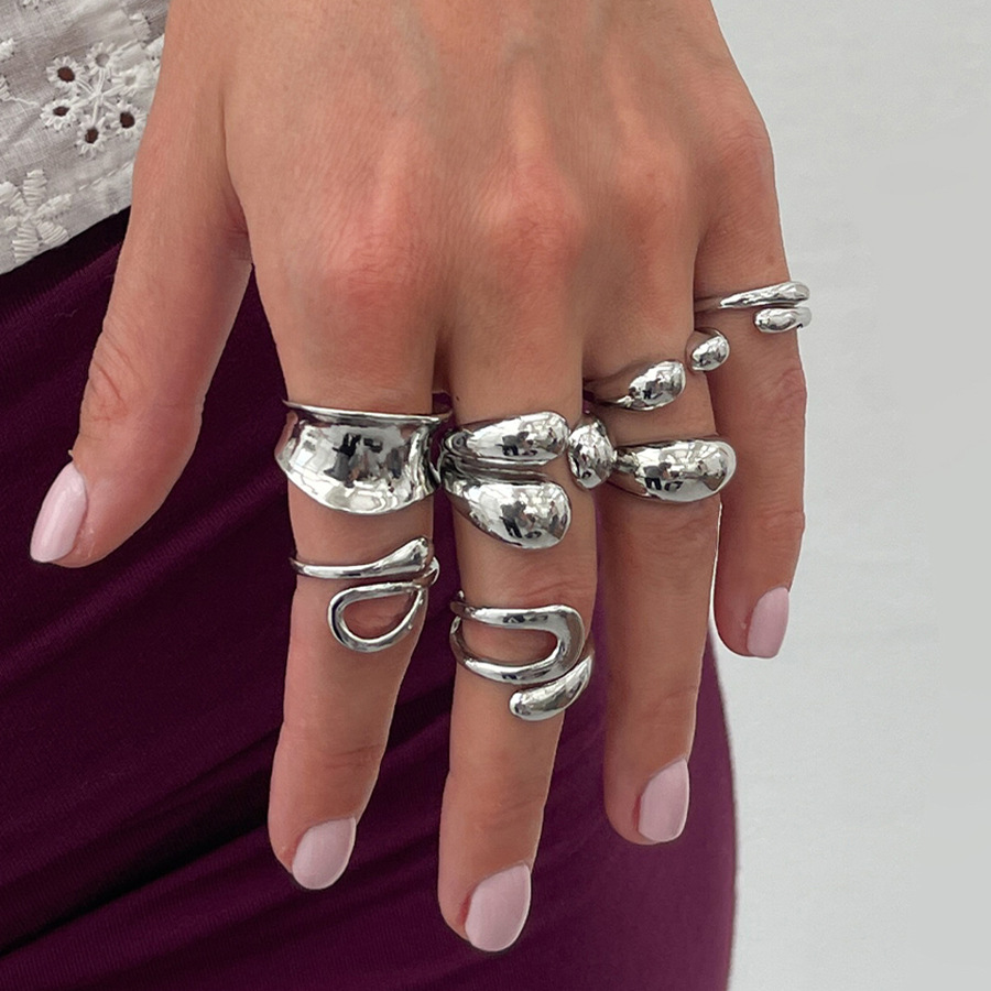 DIEZI One Set Fashion Hollow G - Vintage Punk Knuckle Rings Set review and price
