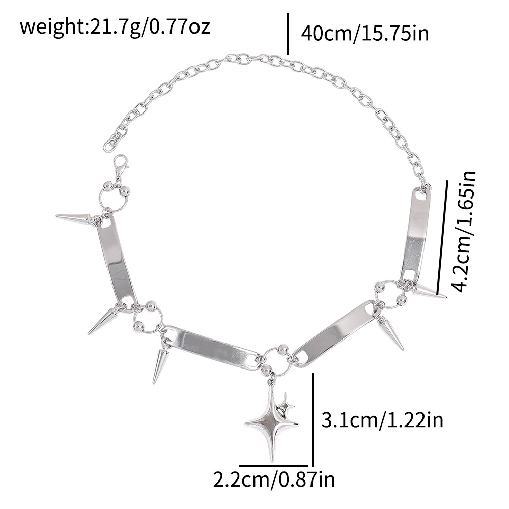 Punk Star Riveted Choker,Rock  - Goth Punk Spike Choker review and price