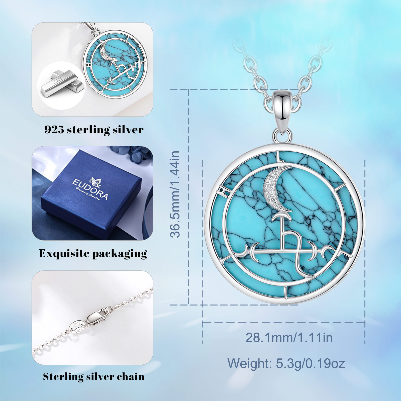 Eudora 925 Sterling Silver Lil - 925 Sterling Silver Chain Necklace Men review and price