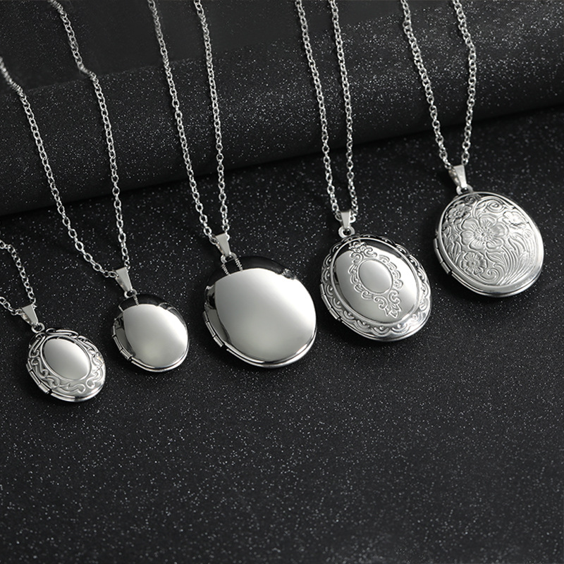 Vintage Silver Color Openable  - Heart Locket Necklace Photo review and price