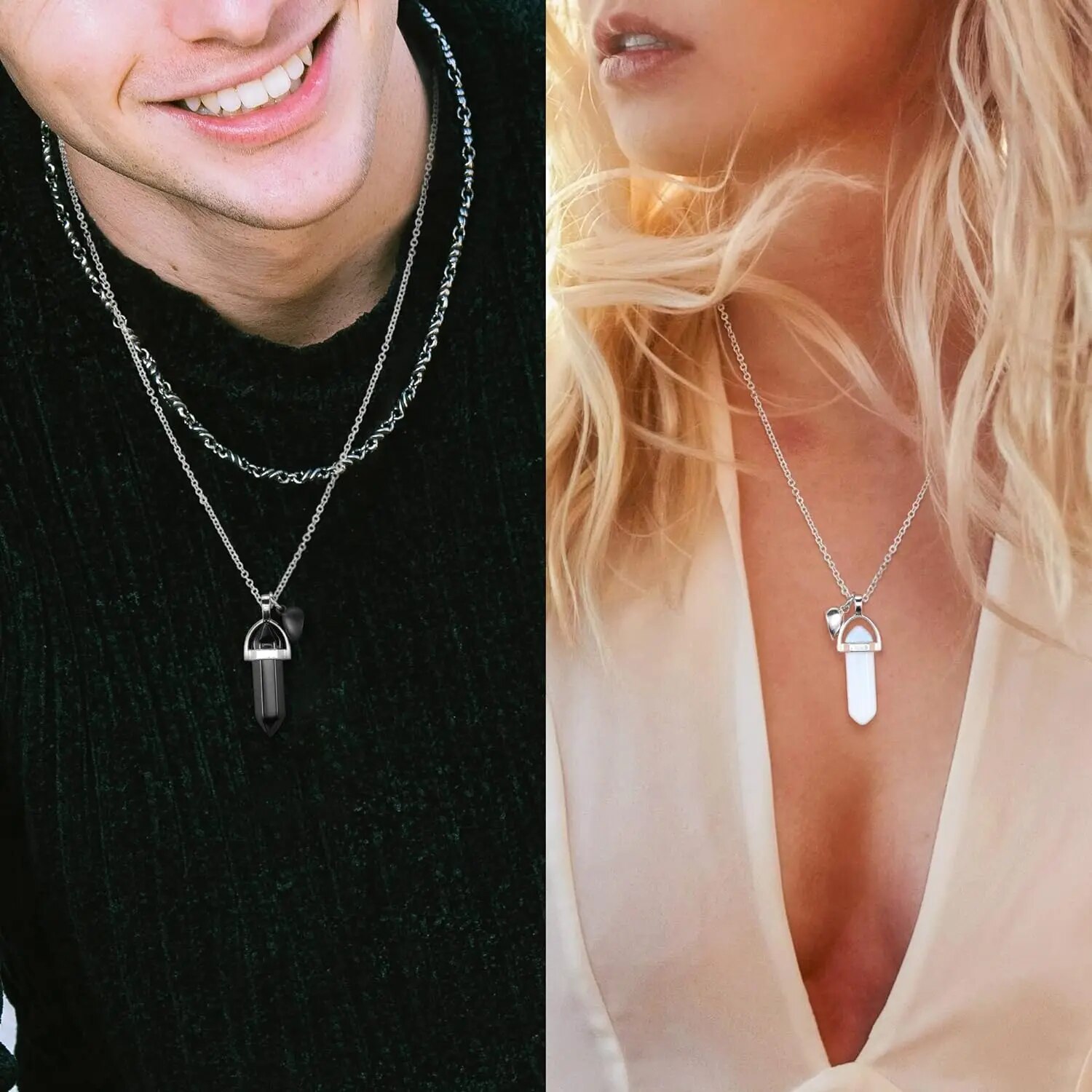 Crystal Friendship Matching Co - Magnetic Couple Matching Necklaces review and price
