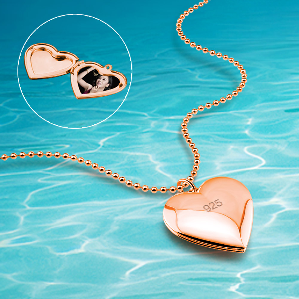 Eternal Love Heart Choker 925  - Heart Locket Necklace Photo review and price