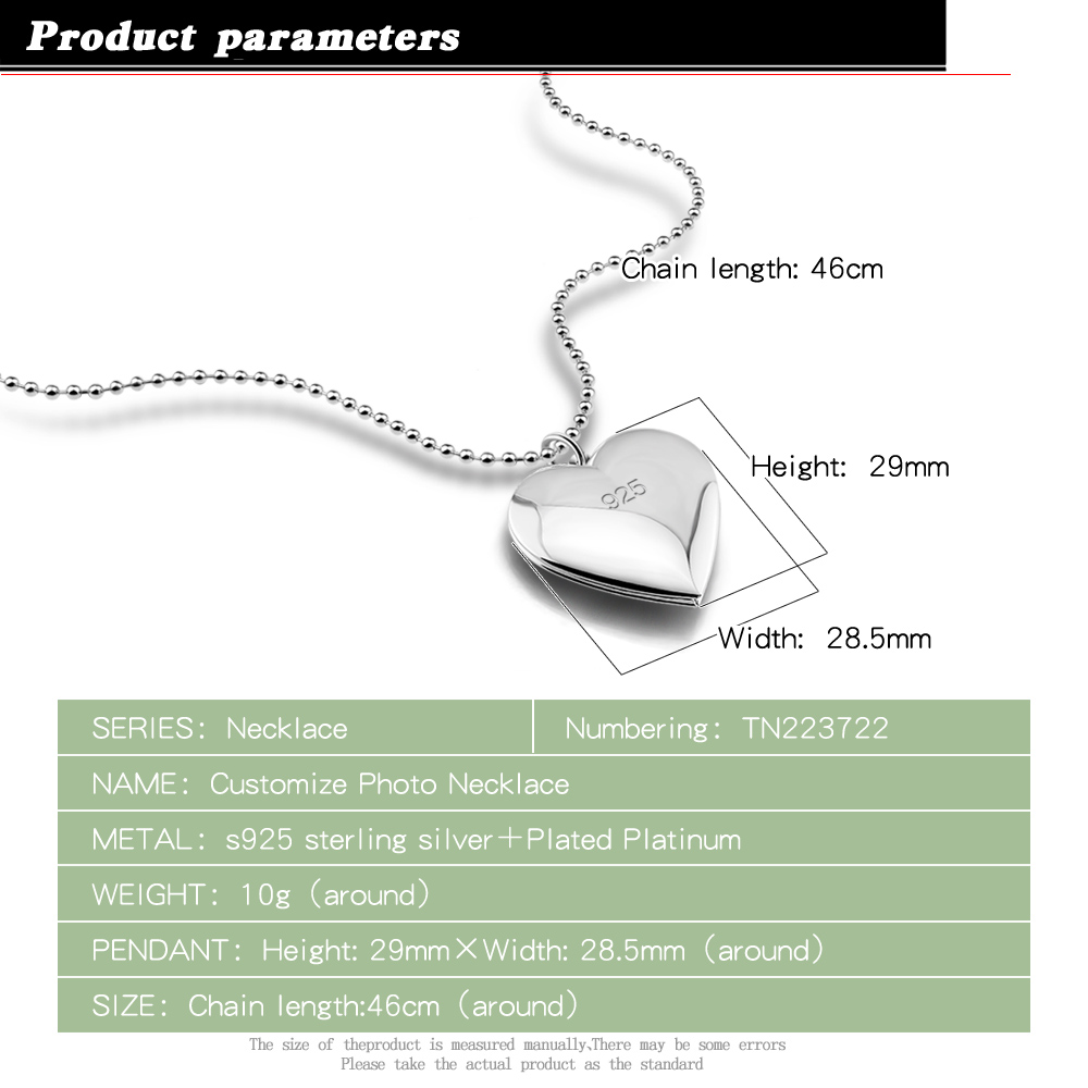 Eternal Love Heart Choker 925  - Heart Locket Necklace Photo review and price