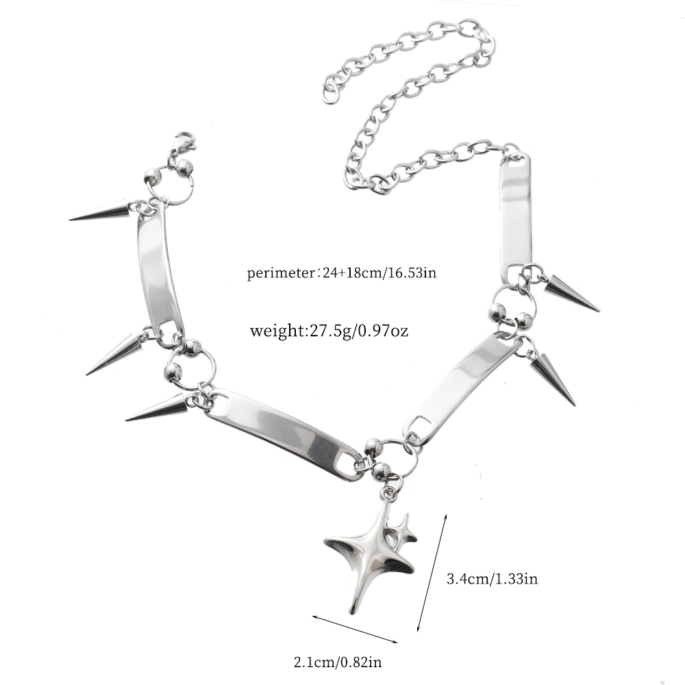 Y2k Star Riveted Choker Goth D - Goth Punk Spike Choker review and price