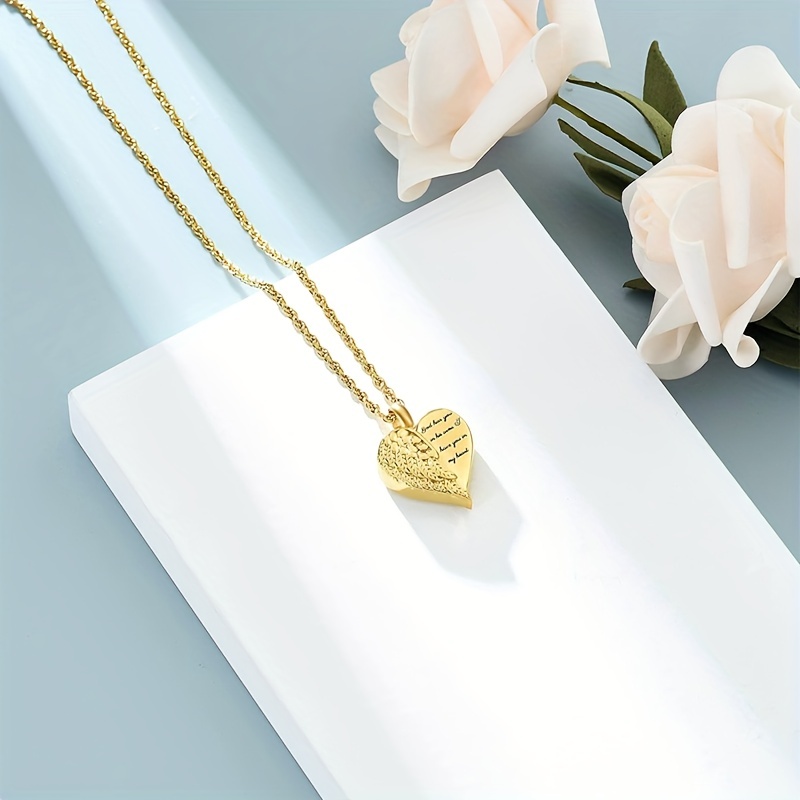 Love Heart Urn Necklace for As - Heart Locket Necklace Photo review and price
