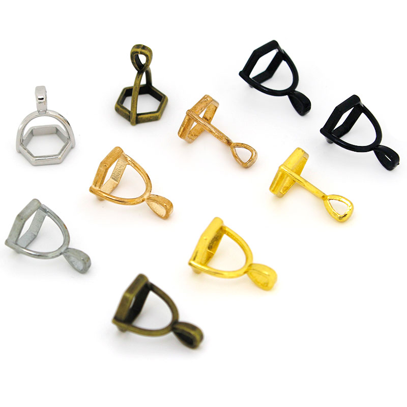 20Pcs Hexagonal Gemstone Cap N - Crystal Pendant Necklace Natural Stone review and price