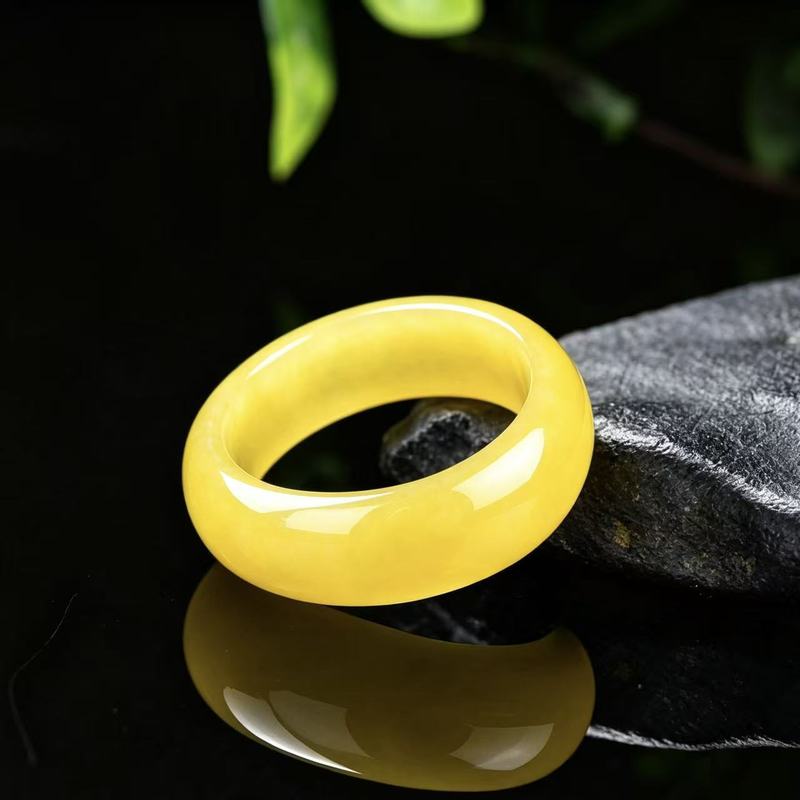 Genuine A-grade jadeite ring w - Rings review and price