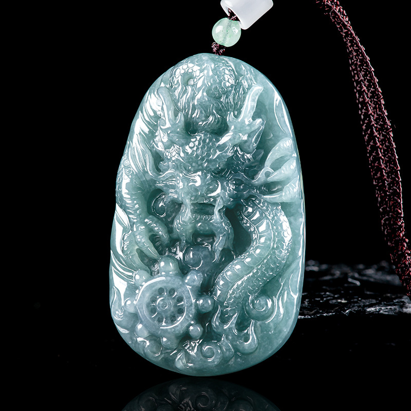 Burmese Jadeite Dragon Pendant - Necklaces review and price