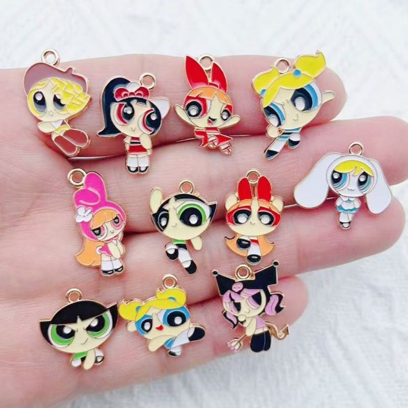 10pcs Alloy Oil-Dripping Carto - Earrings review and price