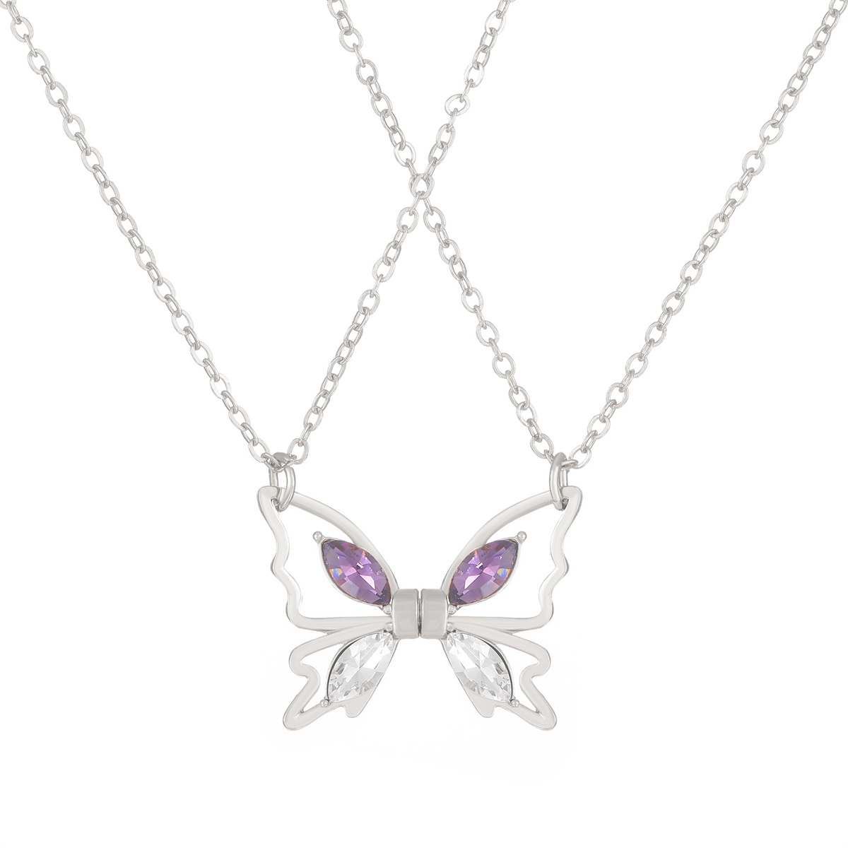 Lover BFF Magnetic Butterfly N - Magnetic Couple Matching Necklaces review and price