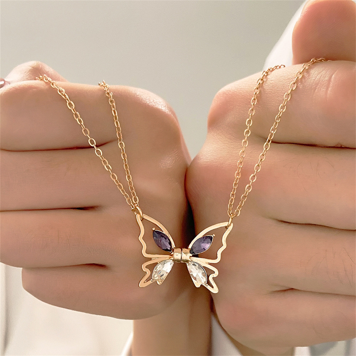 Lover BFF Magnetic Butterfly N - Magnetic Couple Matching Necklaces review and price