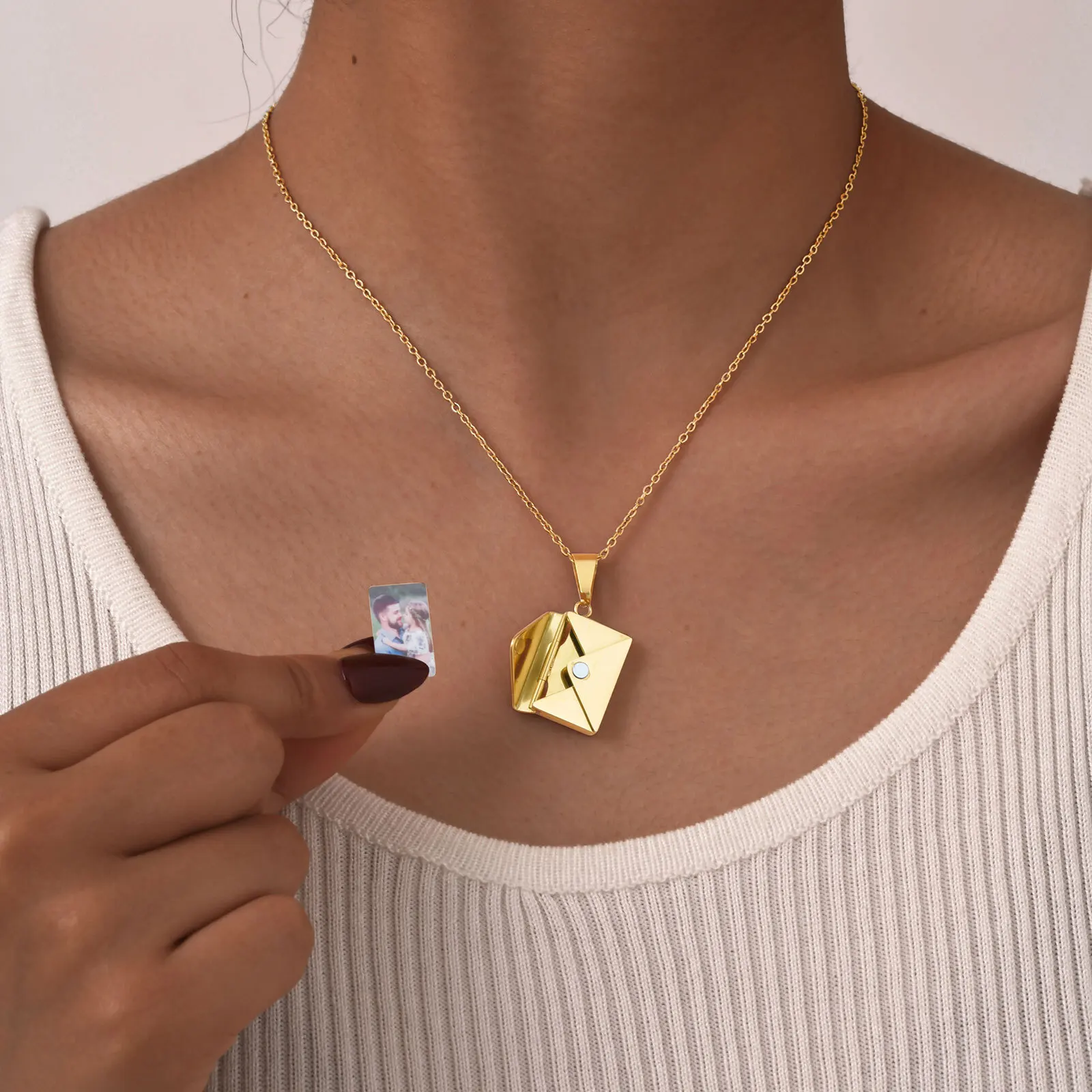 Personalized Photo Locket Neck - Custom Name Necklace Stainless Steel review and price