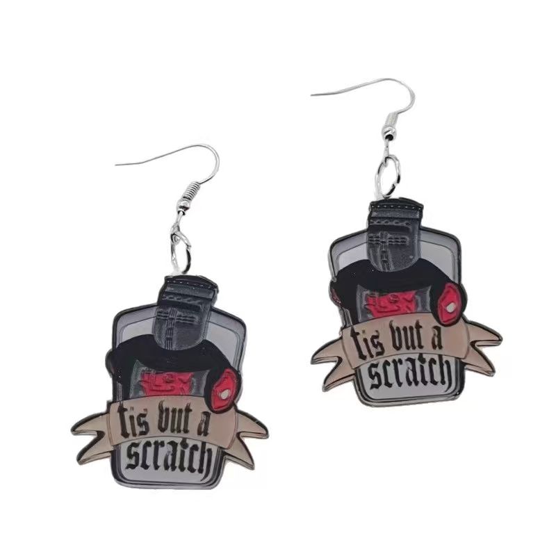 10PCS acrylic black and white  - Earrings review and price