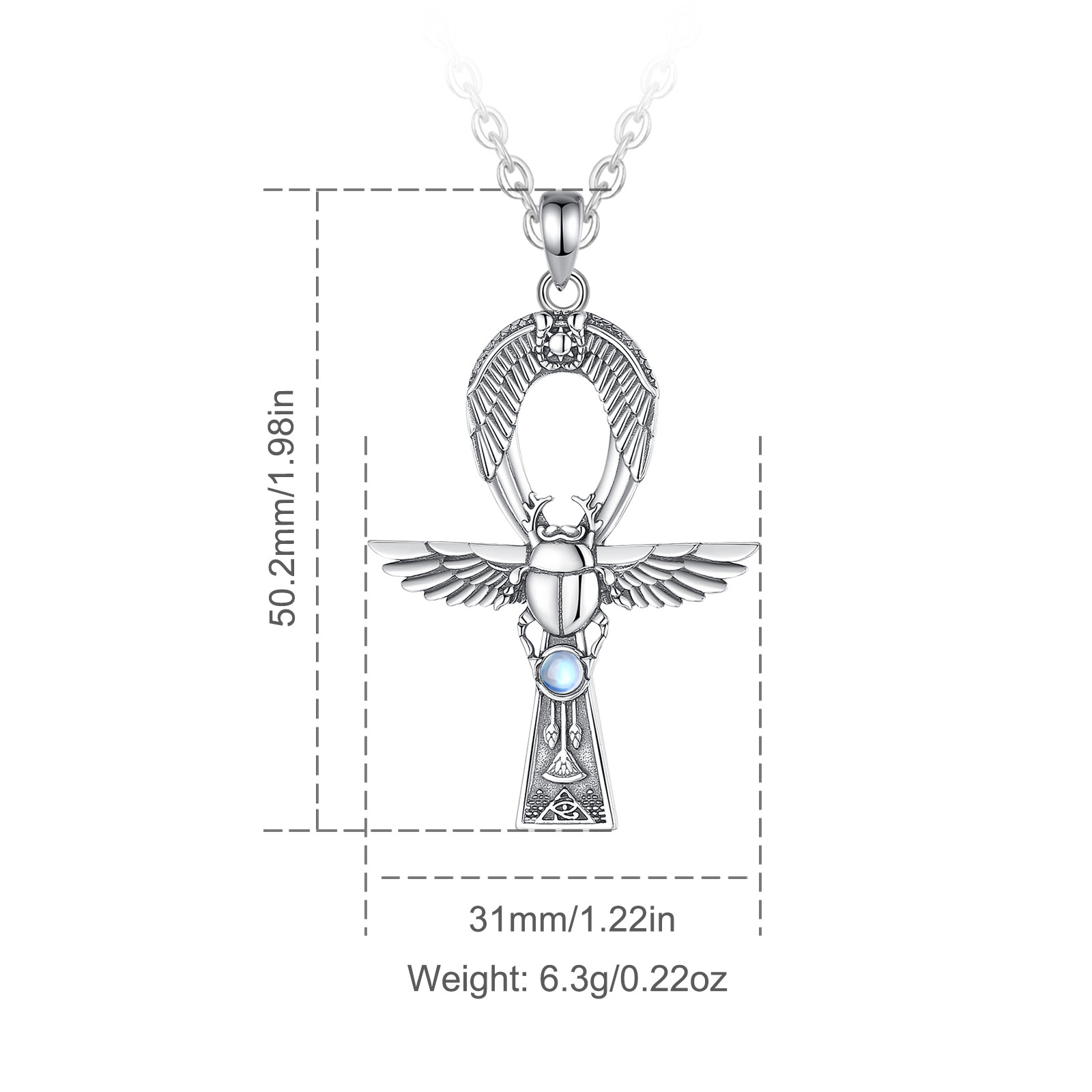 Eudora 925 Sterling Silver Anc - 925 Sterling Silver Chain Necklace Men review and price