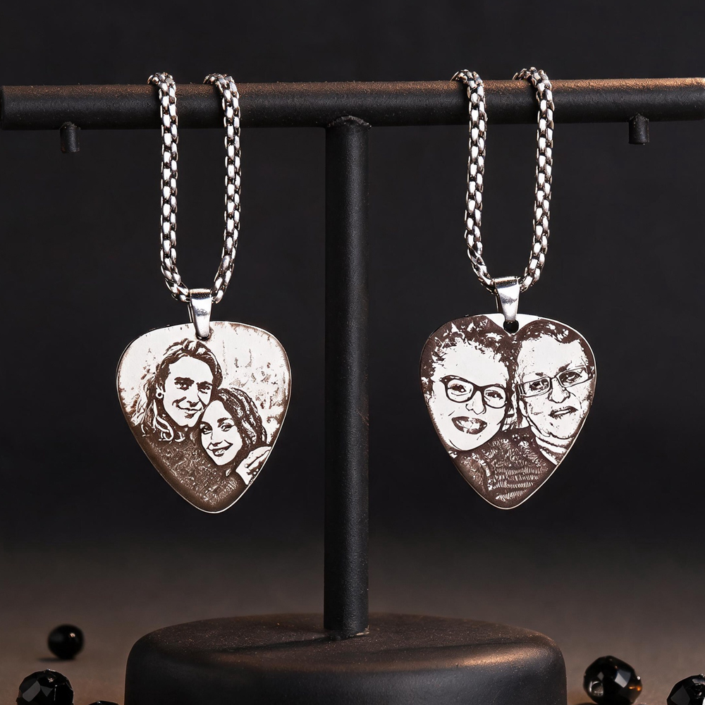 Customized Couple Picture Pend - Custom Name Necklace Stainless Steel review and price