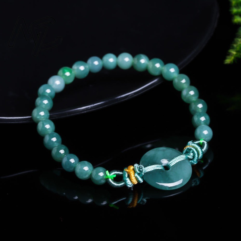 Natural Real Emerald Blue Wate - Necklaces review and price