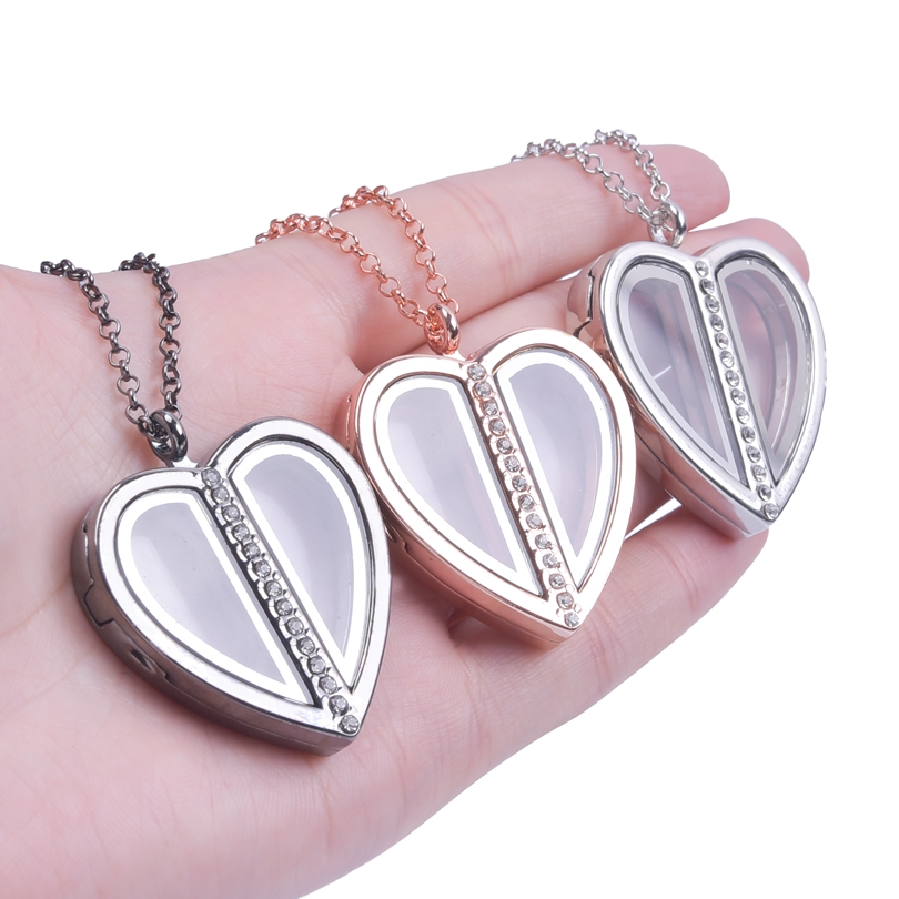 Magnet Heart Locket Necklace F - Heart Locket Necklace Photo review and price