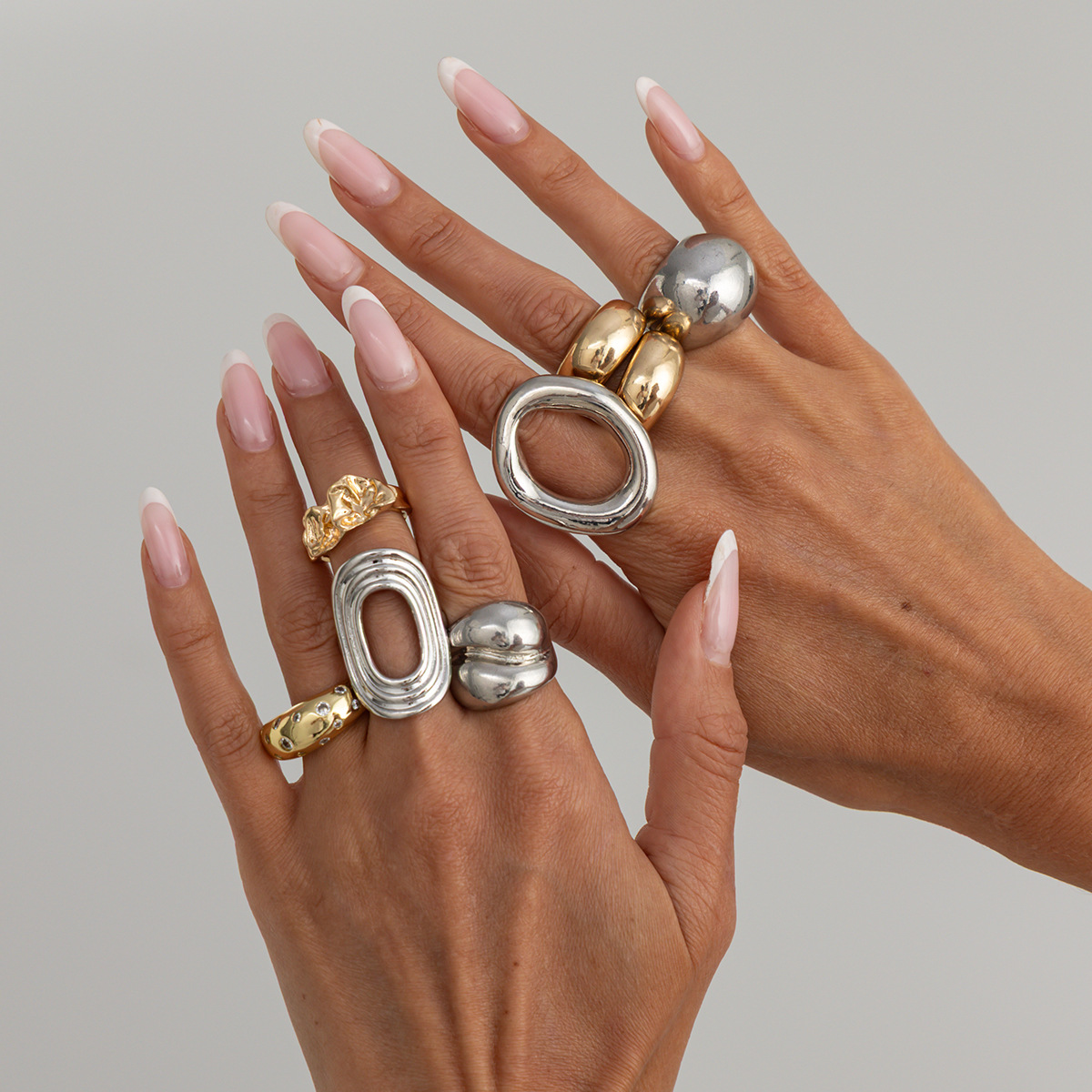8Pcs/Set Vintage Punk Gold Sil - Vintage Punk Knuckle Rings Set review and price