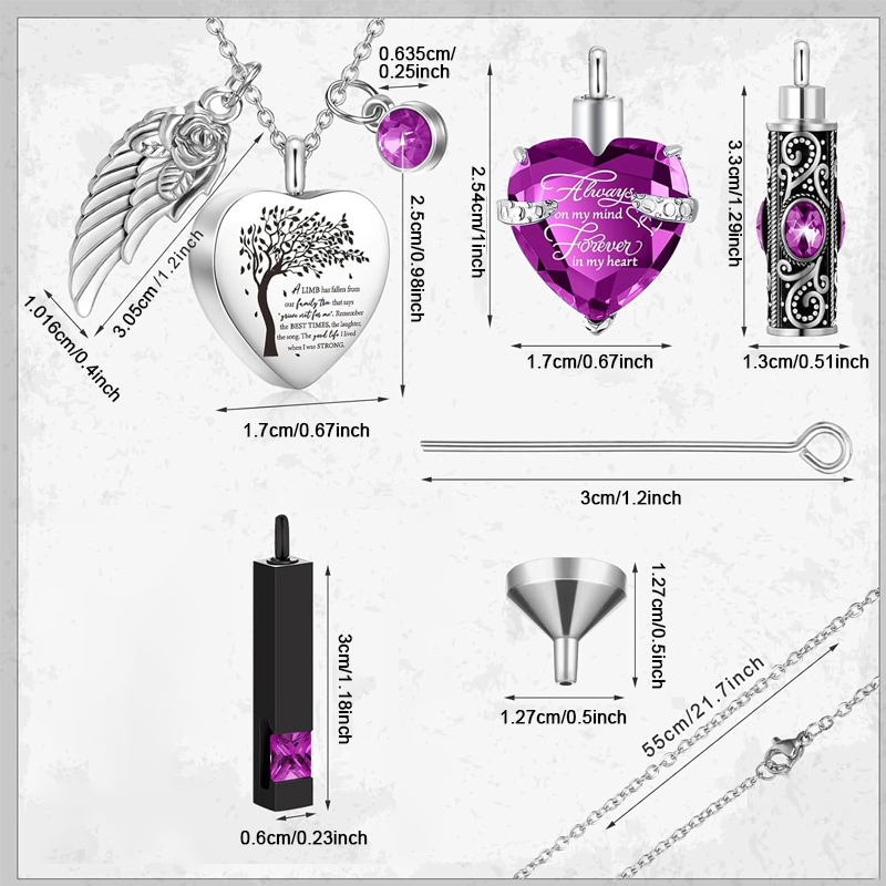 3 Styles Urn Necklace for Ashe - Heart Locket Necklace Photo review and price
