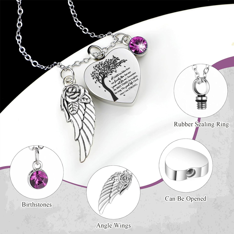 3 Styles Urn Necklace for Ashe - Heart Locket Necklace Photo review and price