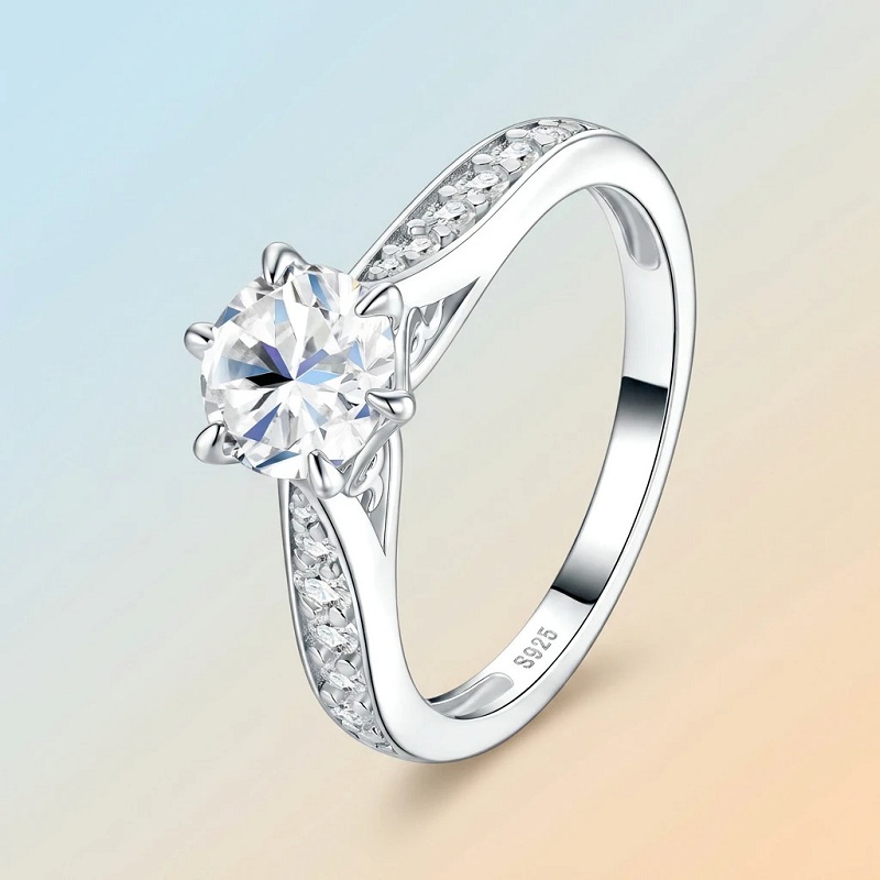 Apaison Luxury D Color 1 Carat - Moissanite Engagement Ring 1 Carat review and price