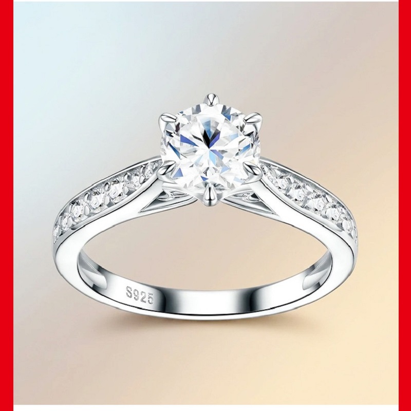Apaison Luxury D Color 1 Carat - Moissanite Engagement Ring 1 Carat review and price