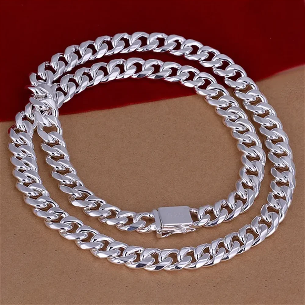 20-24inch 925 Sterling Silver  - 925 Sterling Silver Chain Necklace Men review and price