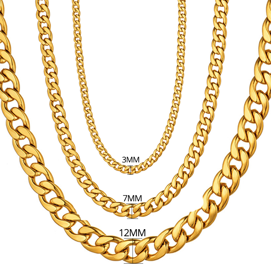 Men's 3/7/12mm 316L Stainless  - Cuban Link Chain 12Mm review and price