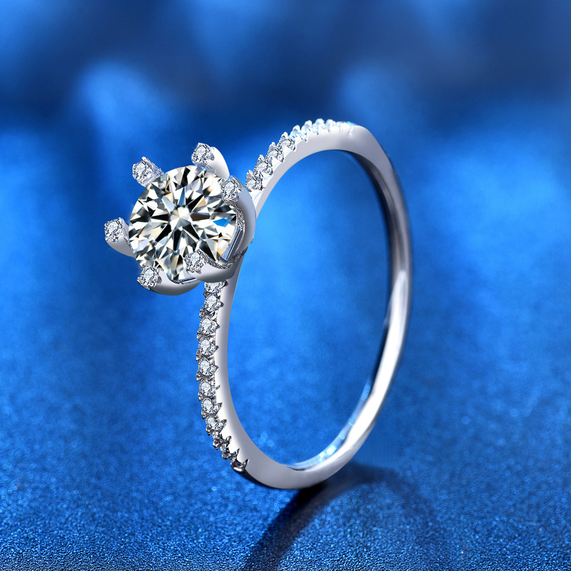 S925 Wedding Engagement Moissa - Moissanite Engagement Ring 1 Carat review and price