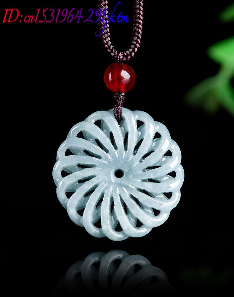 Burmese Jadeite Flower Pendant - Necklaces review and price