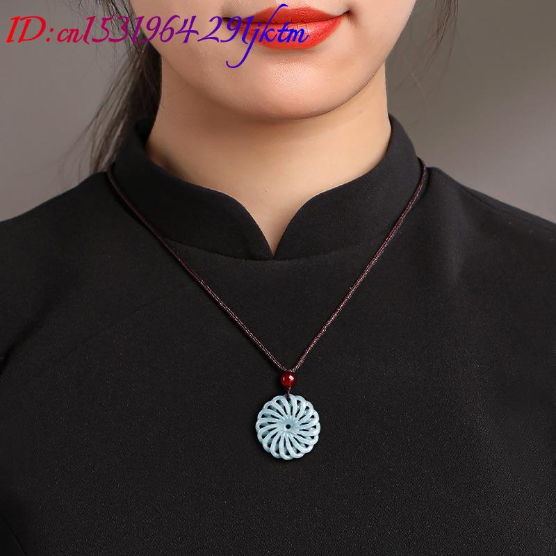 Burmese Jadeite Flower Pendant - Necklaces review and price