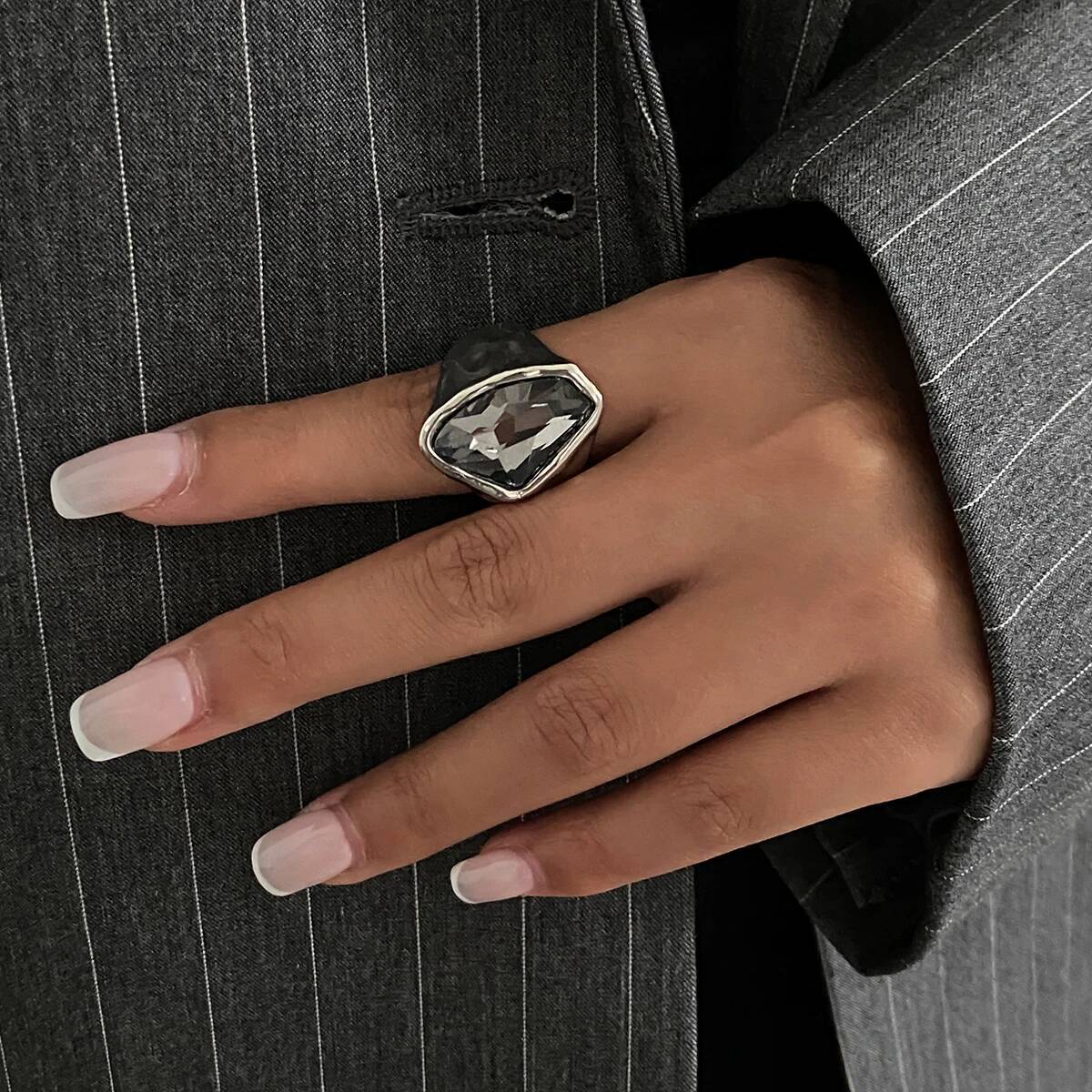 Salircon Vintage Black Acrylic - Vintage Punk Knuckle Rings Set review and price