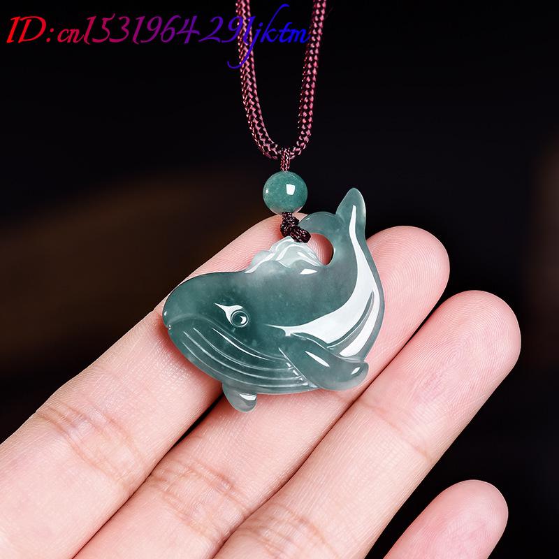 Natural Burmese Jadeite Whale  - Necklaces review and price
